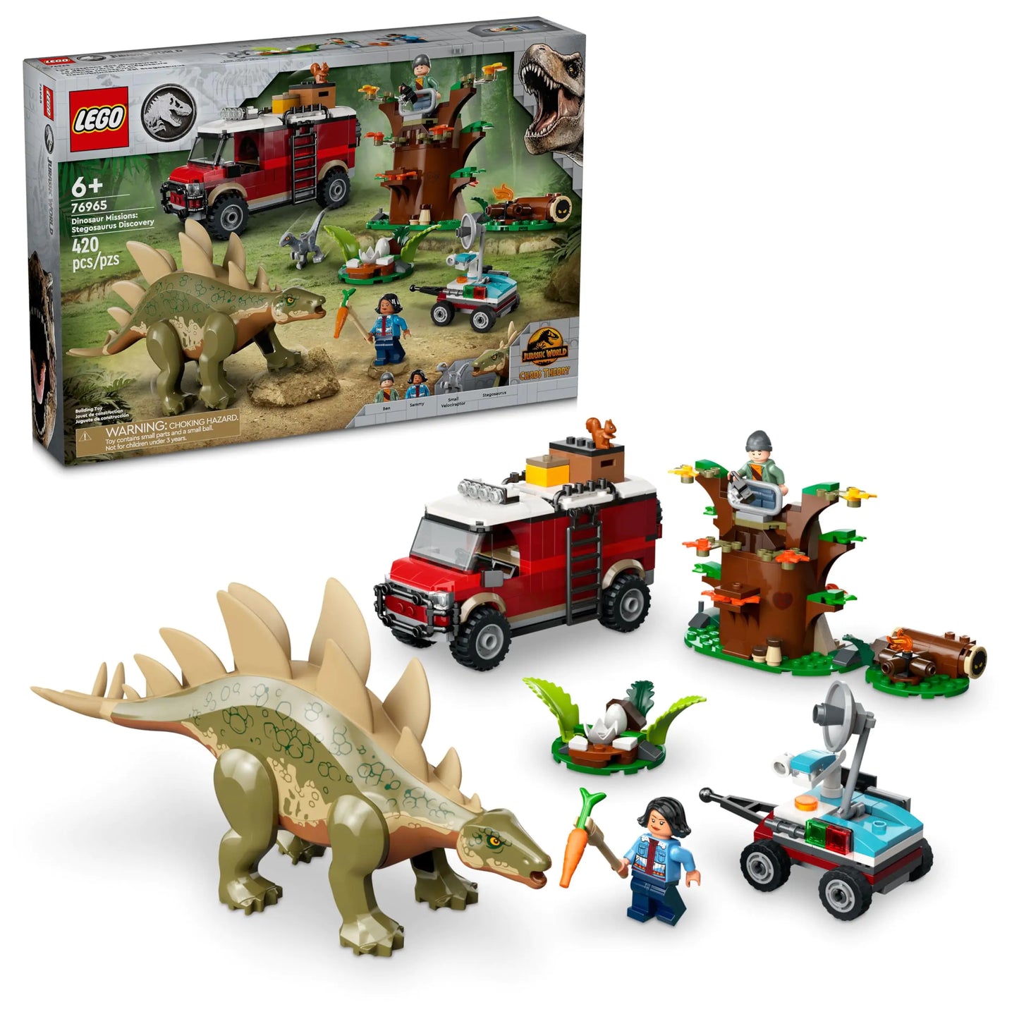 LEGO® Jurassic World 76965 – Stegosaurus Discovery Dinosaur Toy Set