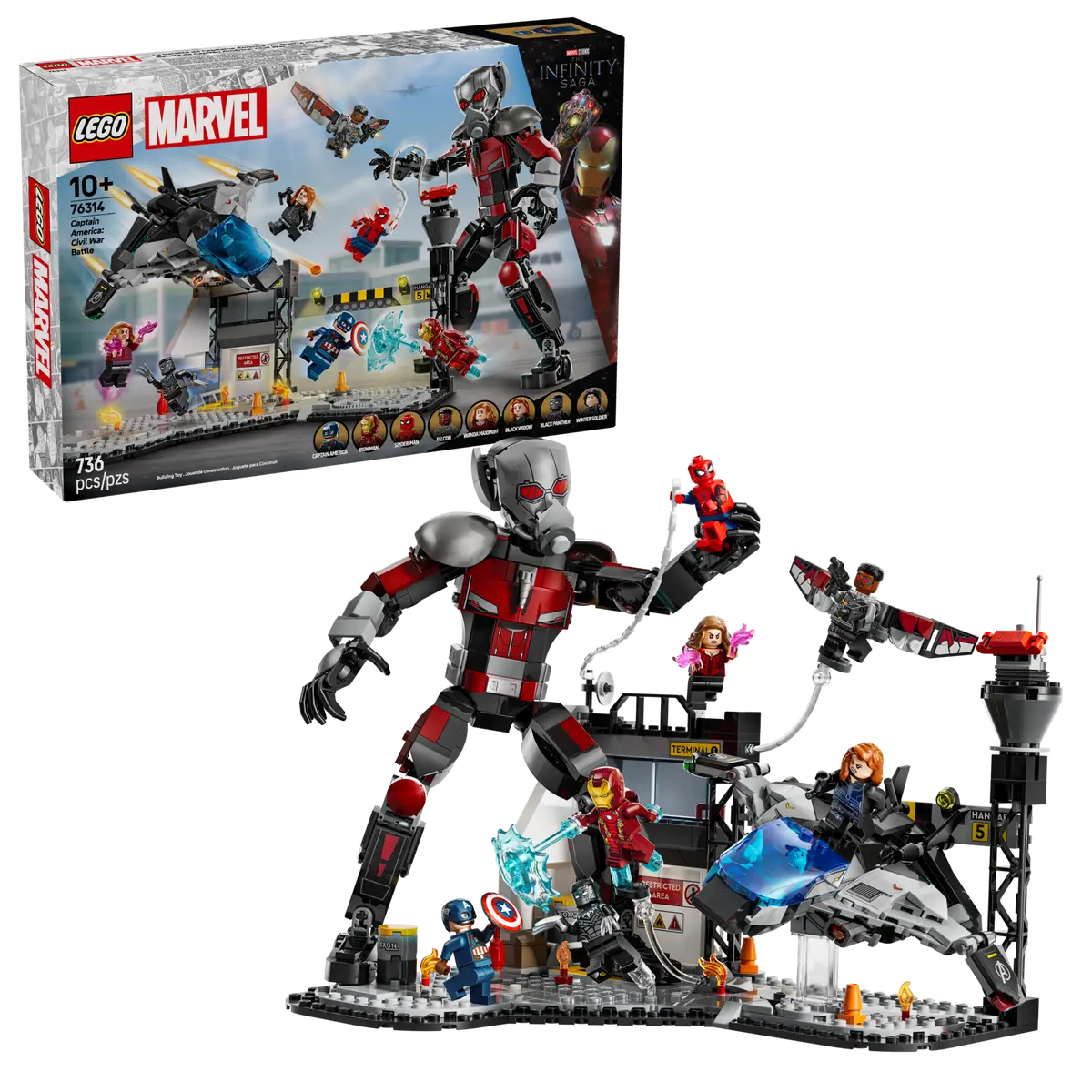 LEGO® Marvel Civil War: Airport Showdown (Set 76314)